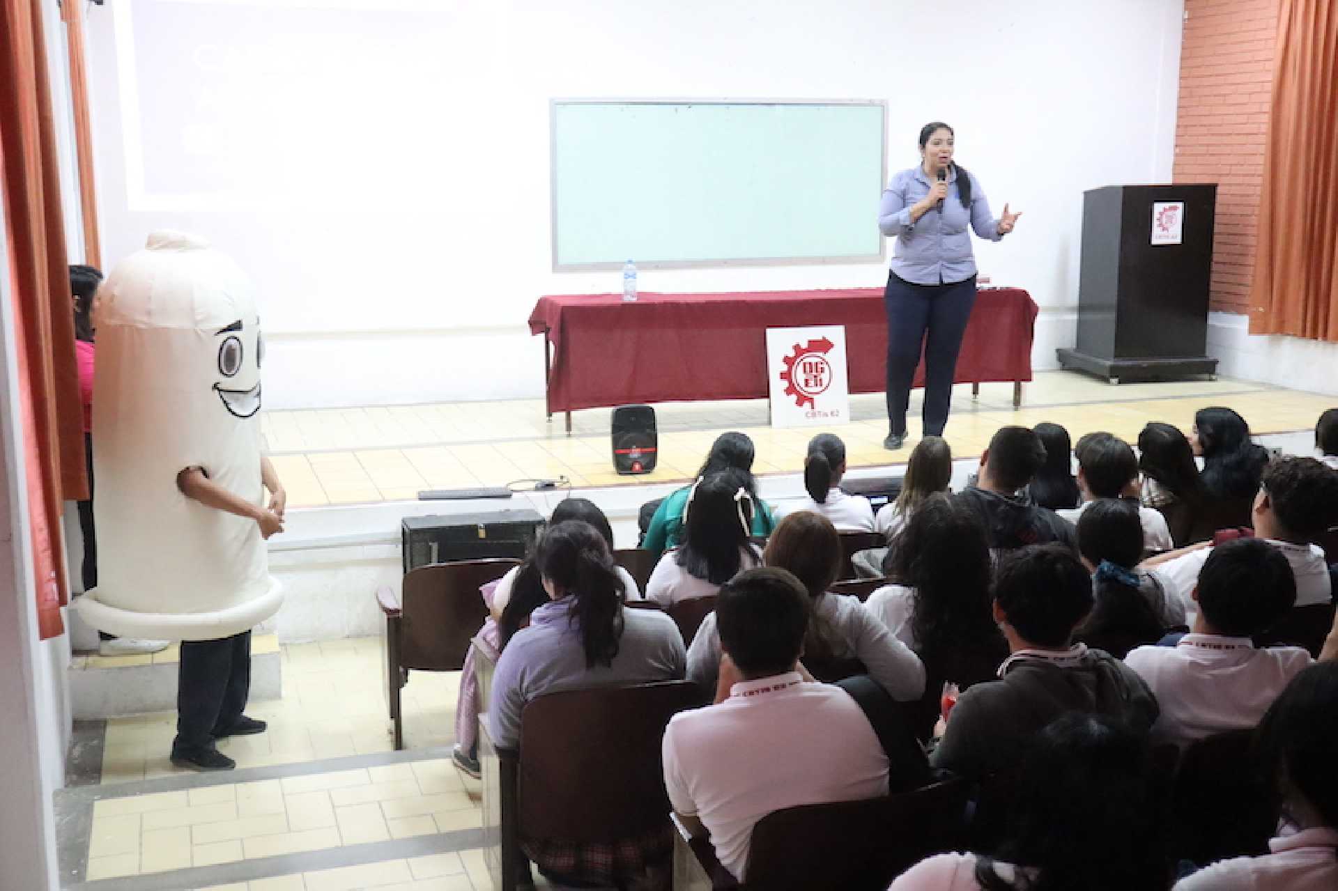 REALIZA SALUD ESTATAL JORNADAS PARA LA PREVENCIÓN DEL EMBARAZO ADOLESCENTE EN ESCUELAS DE NIVEL MEDIO