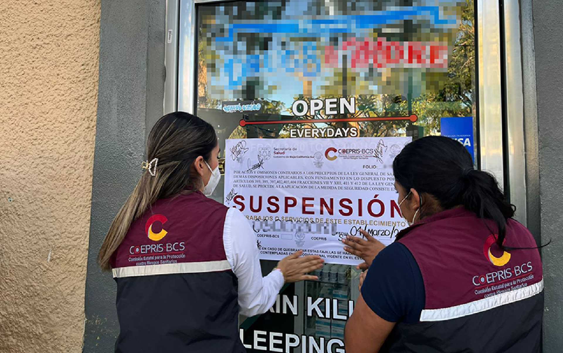 APLICÓ COEPRIS MEDIDAS DE SEGURIDAD EN 15 FARMACIAS DE LOS CABOS