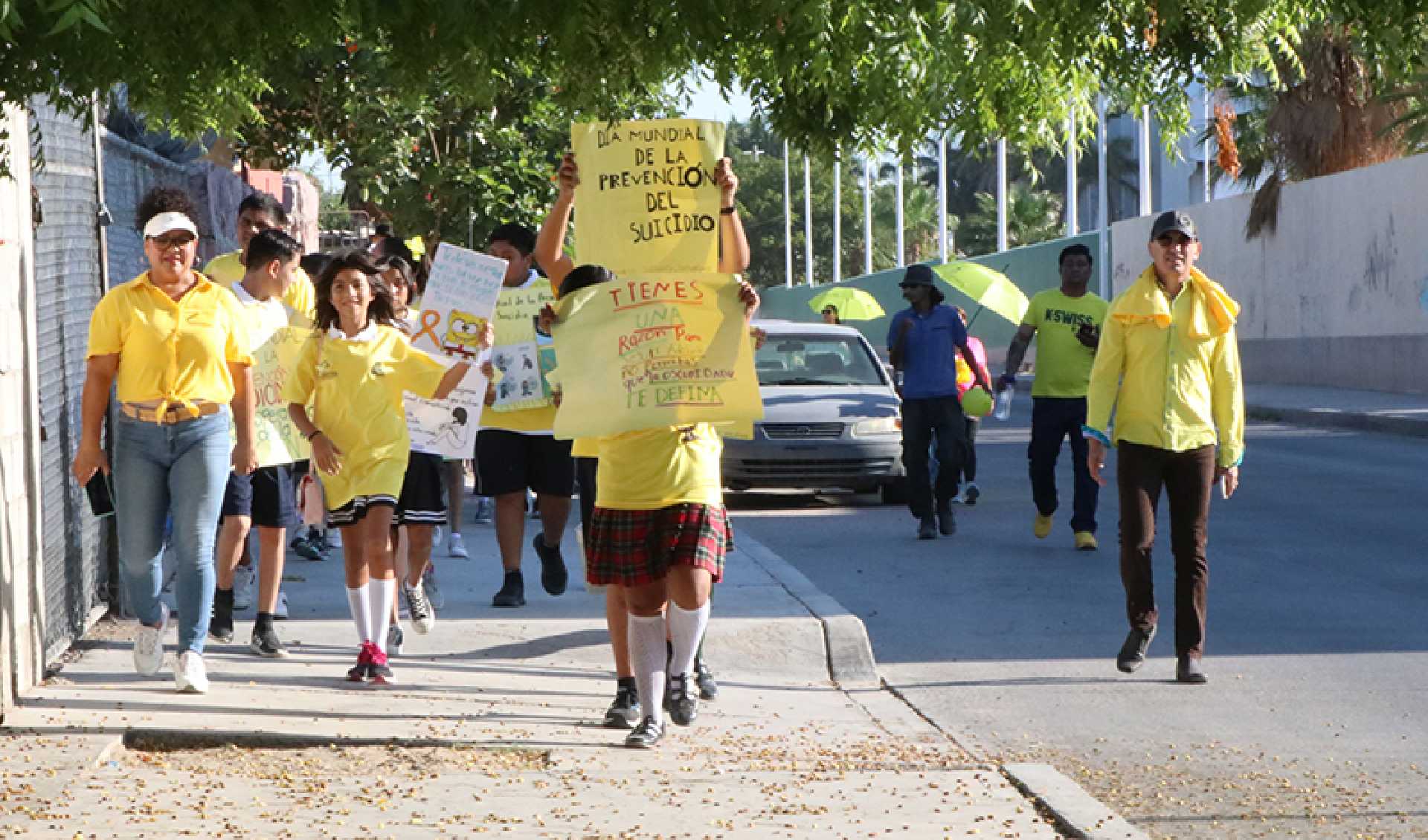 EFECTUÓ SALUD ESTATAL MARCHA PARA CONMEMORAR EL DÍA MUNDIAL DE PREVENCIÓN DEL SUICIDIO