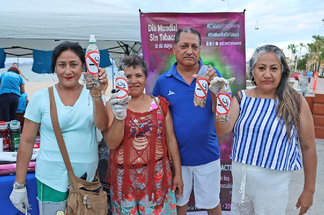 REALIZÓ SALUD ESTATAL UN COLILLATÓN PARA CONMEMORAR EL DÍA MUNDIAL SIN TABACO